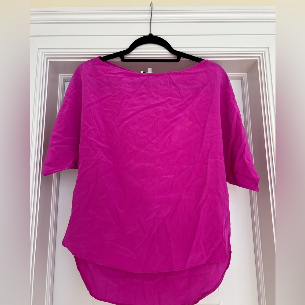 Milly Pink Silk Top